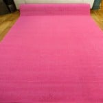 Pink Grandeur Plush Pile Wedding Event Exhibition Thick Washable Carpet Aisle Runner