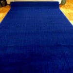 Royal Blue Grandeur Plush Pile Wedding Event Exhibition Thick Washable Carpet Aisle Runner