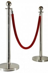 Stainless Steel Sphere Bollard Stands Queue Barriers and Ropes Crowd Control