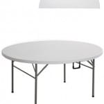 Round Folding Cafe Banquet Commercial Grade Blow Moulded Table