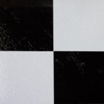 Self Stick Vinyl Floor Tile Black White