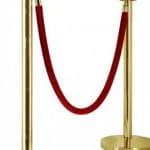 Gold Sphere Bollard Stands Queue Barriers and Ropes Crowd Control (2)