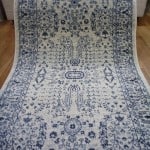Persian Design Hall Runner Chorus Cream Allover Detailed 80cm wide by the meter Soft Feel